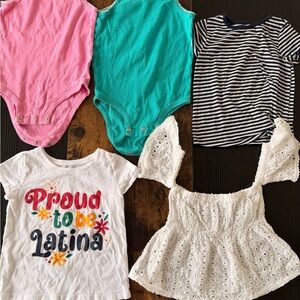 Colorful Kids Short Sleeve Tees Set